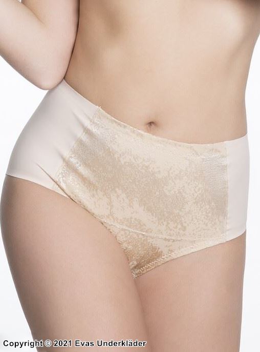 Slip, Jacquard, flache Naht, glatte Rückseite, Korrektur von Bauch